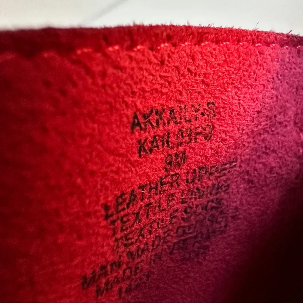 Anne Klein Flex Kaily Espadrille flats coral orangey red leather EUC size 9